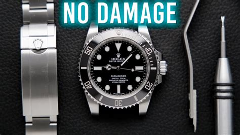 how to get off rolex 468 band|removing rolex bracelet from strap.